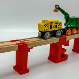 Op maat gemaakte houten trein naam brug