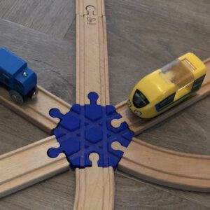6-voudige kruising voor houten treinen