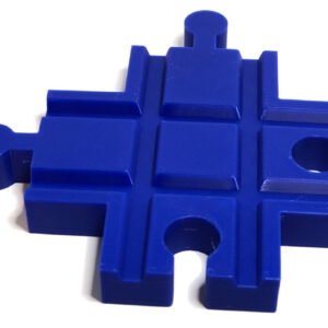 Houten trein kruispunt