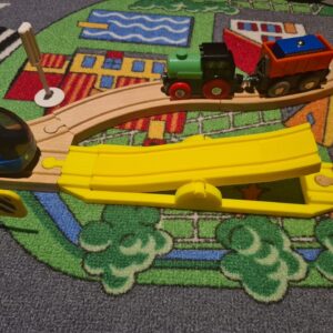 Houten treinrail wipwap