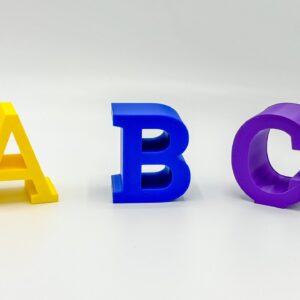 Unieke 3D geprinte op maat gemaakte letters