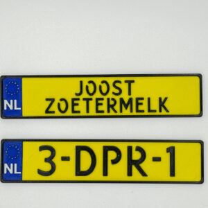 Op maat gemaakte kentekenplaat (gepersonaliseerd) (17/25/50CM)